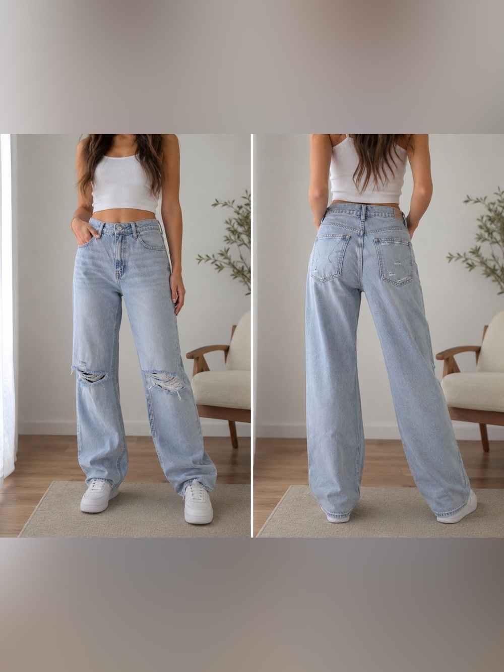 American Eagle Outfitters Distressed Light Blue Women's Jeans NWOT